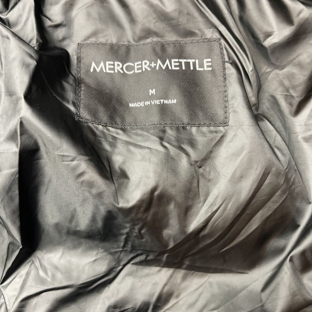 Mercer+Mettle Women's Puffy Parka Coat Puffer Winter Warm Black Medium - Picture 2 of 11